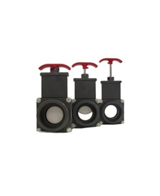 Vanne guillotine à coller