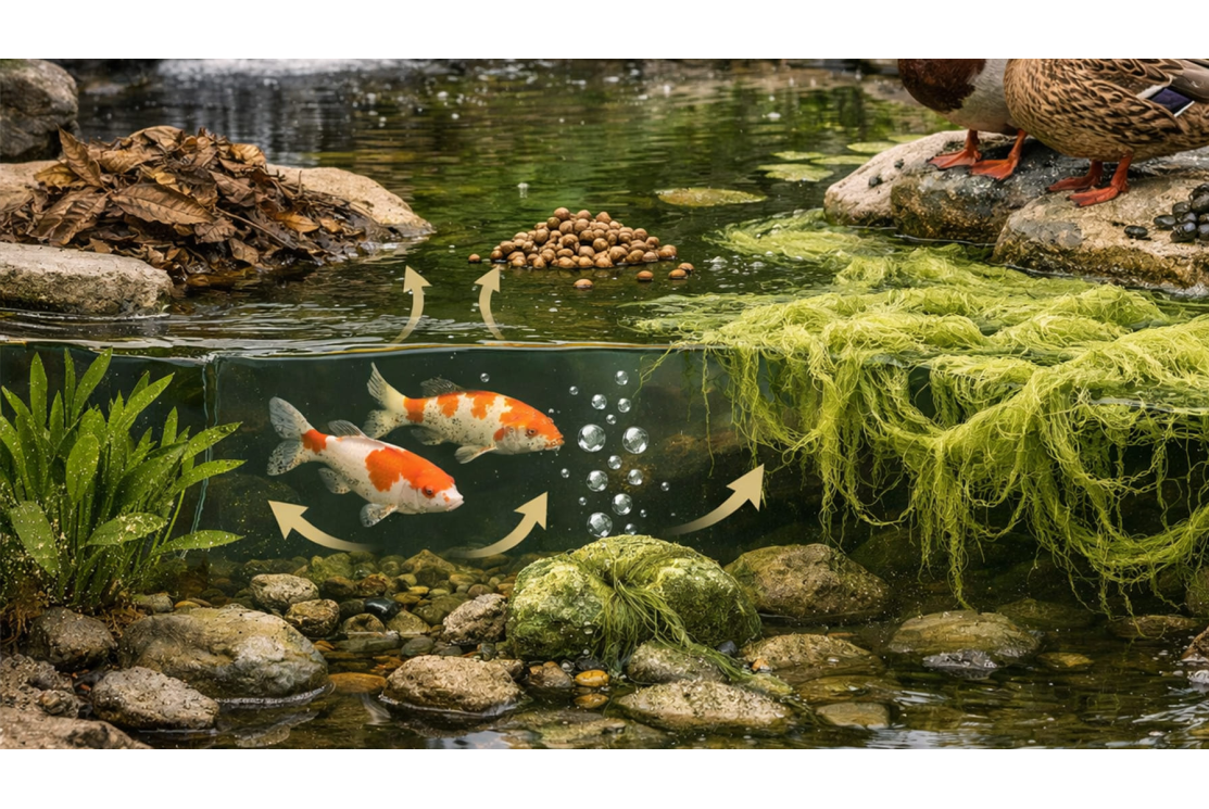 Algues filamenteuses dans un bassin : comprendre les causes, agir en prévention et choisir les traitements efficaces